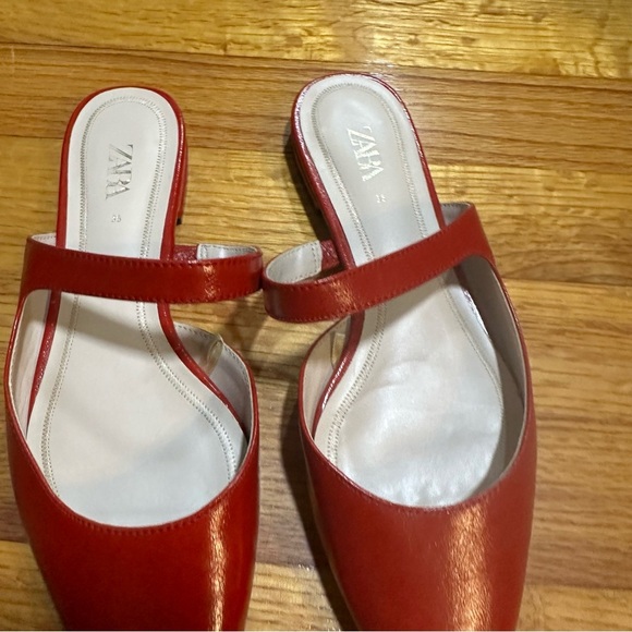 Zara Women's Red Mules size 35 - Picture 3 of 8